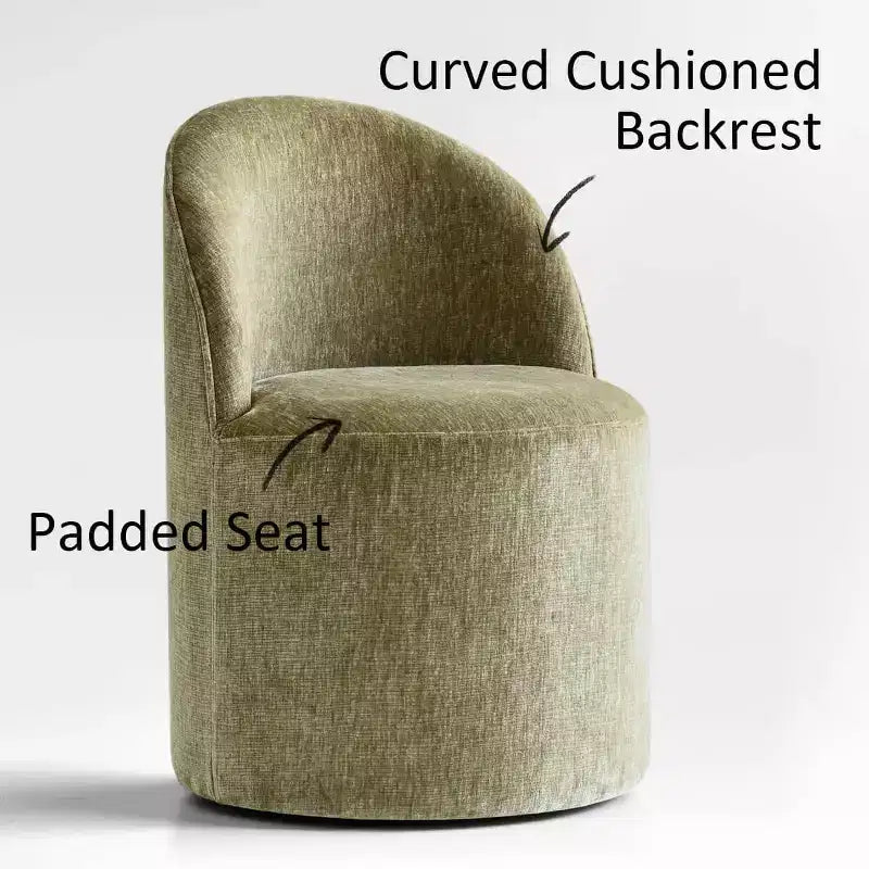 Set da Pranzo 7 Pezzi per Cucina, Tavolo Ovale Nero e Sedie a Botte in Ciniglia, Mobili Moderni per Sala da Pranzo - Panipeachy