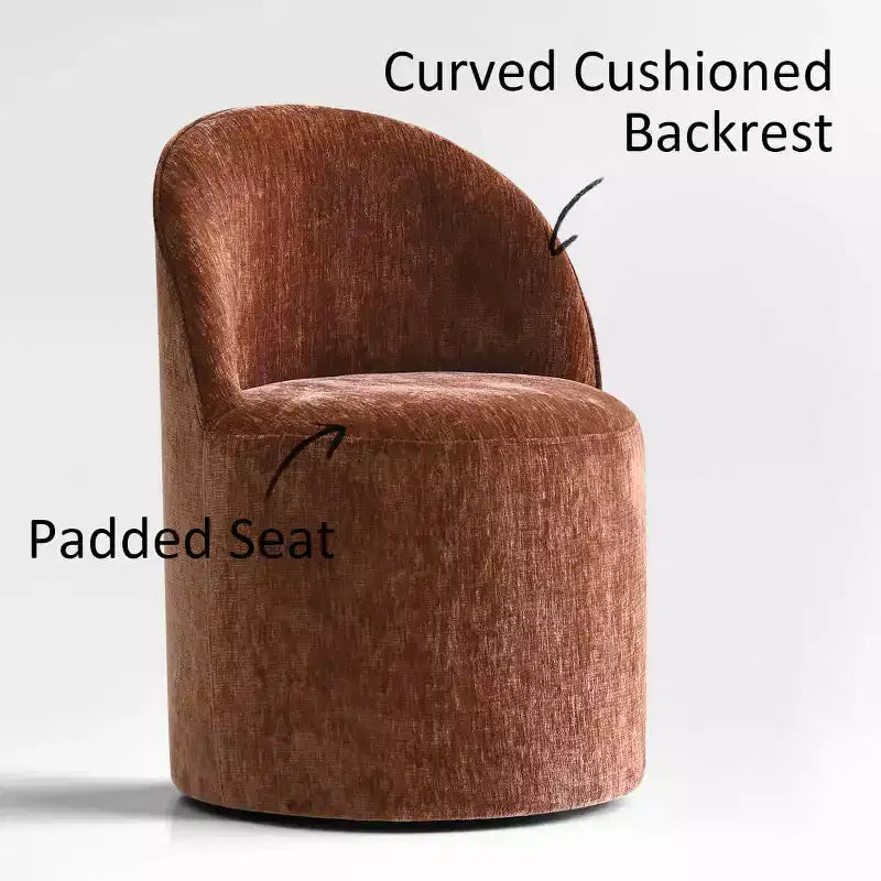 Set da Pranzo 7 Pezzi per Cucina, Tavolo Ovale Nero e Sedie a Botte in Ciniglia, Mobili Moderni per Sala da Pranzo - Panipeachy