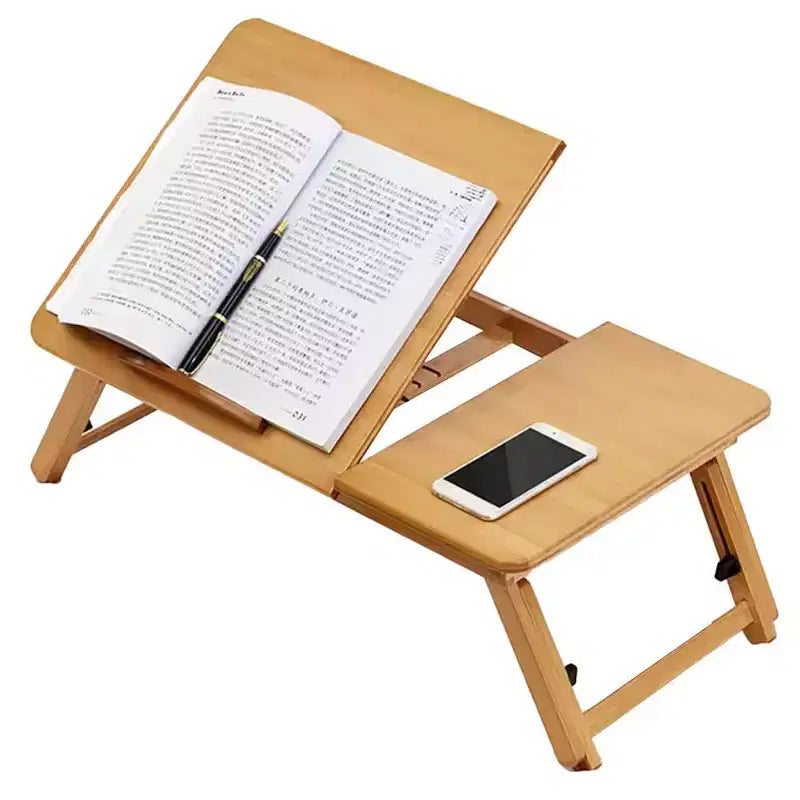 Bed Laptop Desk, Lap Desk with Legs, LaptoptischAdjustable Portable Bamboo Laptop Table Eating Eating Betttisch 17-23cm