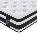 Materasso Ibrido Twin XL 30 cm, Copertura Traspirante e Fresca Certificata Oeko-Tex, Memory Foam e Molle Insacchettate Indipendenti, Supporto Medio Rigido