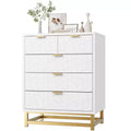 COZONY Modern 5-Drawer Dresser with Metal Legs, Wide Storage Chest Organizer for Bedroom, Living Room & Entryway