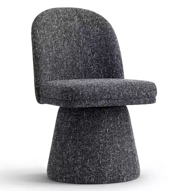 Lot de 6 chaises de salle à manger modernes sans accoudoirs, pivotantes à 360°, avec piétement tulipe, élégantes chaises d'appoint pour cuisine, salle à manger ou bureau - Panipeachy