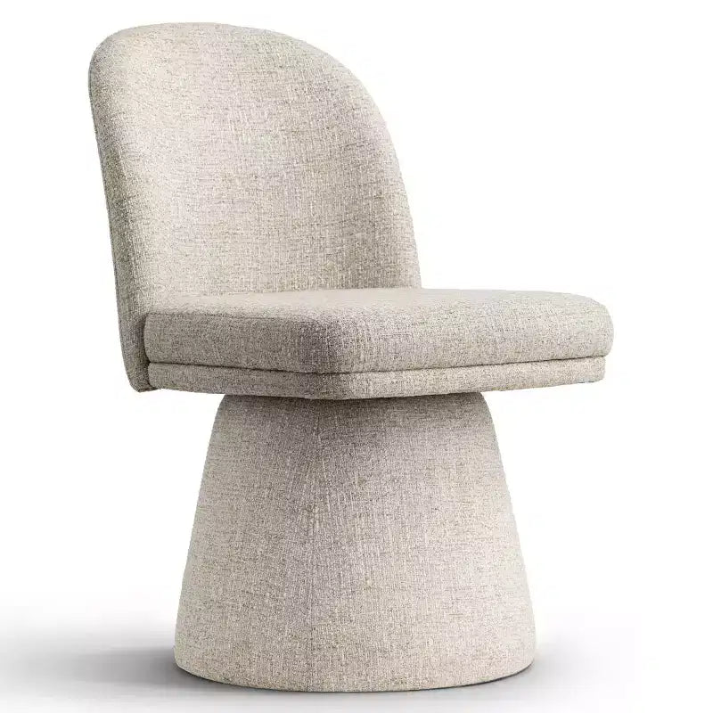 Lot de 6 chaises de salle à manger modernes sans accoudoirs, pivotantes à 360°, avec piétement tulipe, élégantes chaises d'appoint pour cuisine, salle à manger ou bureau - Panipeachy