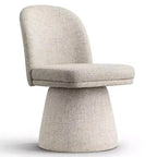 Lot de 6 chaises de salle à manger modernes sans accoudoirs, pivotantes à 360°, avec piétement tulipe, élégantes chaises d'appoint pour cuisine, salle à manger ou bureau - Panipeachy