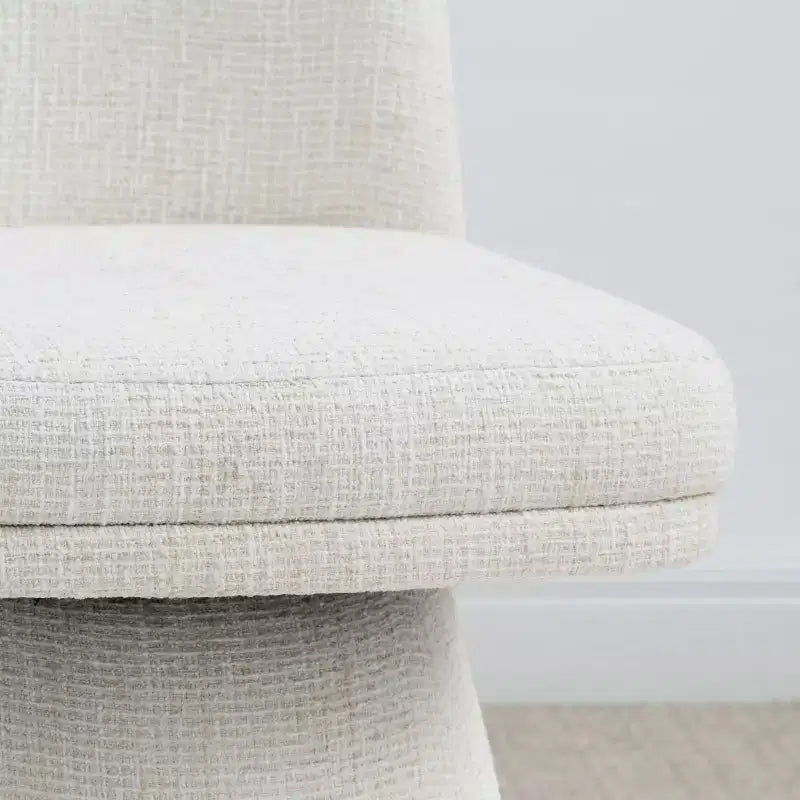 Lot de 6 chaises de salle à manger modernes sans accoudoirs, pivotantes à 360°, avec piétement tulipe, élégantes chaises d'appoint pour cuisine, salle à manger ou bureau - Panipeachy