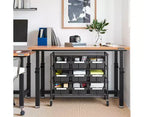 Scaffalatura con 9 contenitori a 4 ripiani Seville Classics, 36 L x 14 P x 31 H