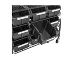 Scaffalatura con 9 contenitori a 4 ripiani Seville Classics, 36 L x 14 P x 31 H