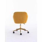 TUYOHW Fauteuil de bureau pivotant chic en tissu Teddy avec roulettes, chaise réglable en hauteur, chaise d'ordinateur chic pour bureau à domicile, meubles de maison et de bureau