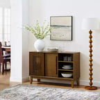 Credenza Madia Moderna Mid-Century da 120 cm Mobile Contenitore Consolle Porta TV con Cassetti per Soggiorno Cucina Sala da Pranzo
