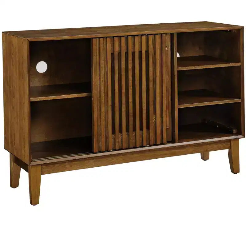 Credenza Madia Moderna Mid-Century da 120 cm Mobile Contenitore Consolle Porta TV con Cassetti per Soggiorno Cucina Sala da Pranzo