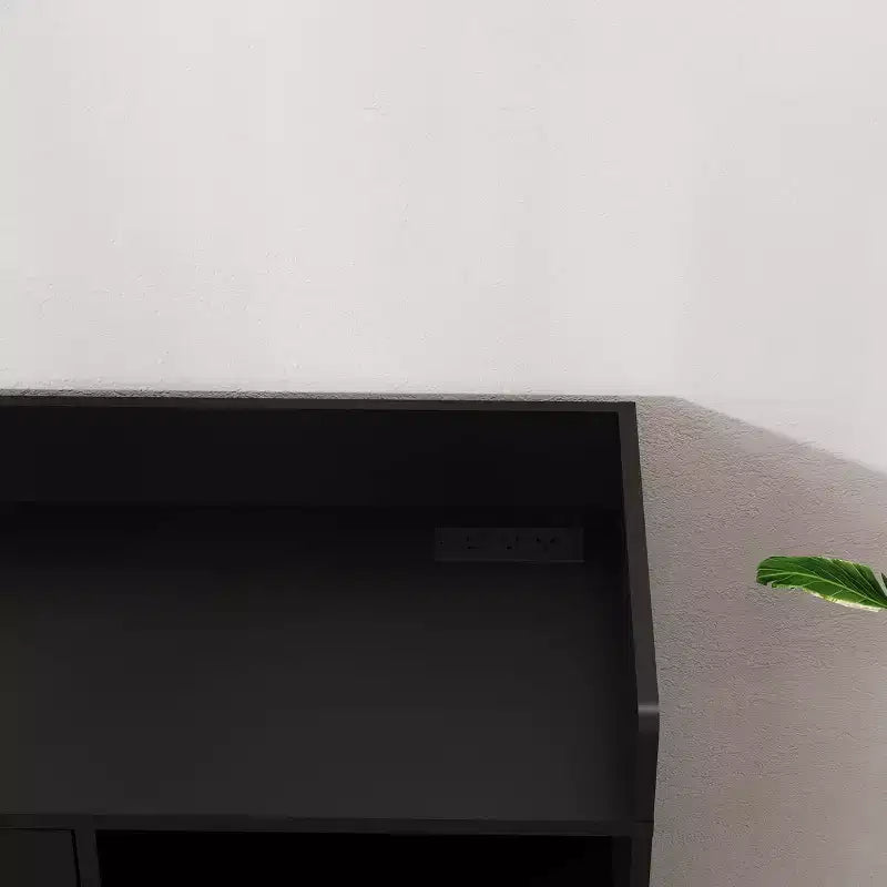 Mobile Bar con Ante in Vetro e Cassetti Contenitori - Versatile Mobile Bar per Cucina, Sala da Pranzo, Ufficio, Sala Giochi