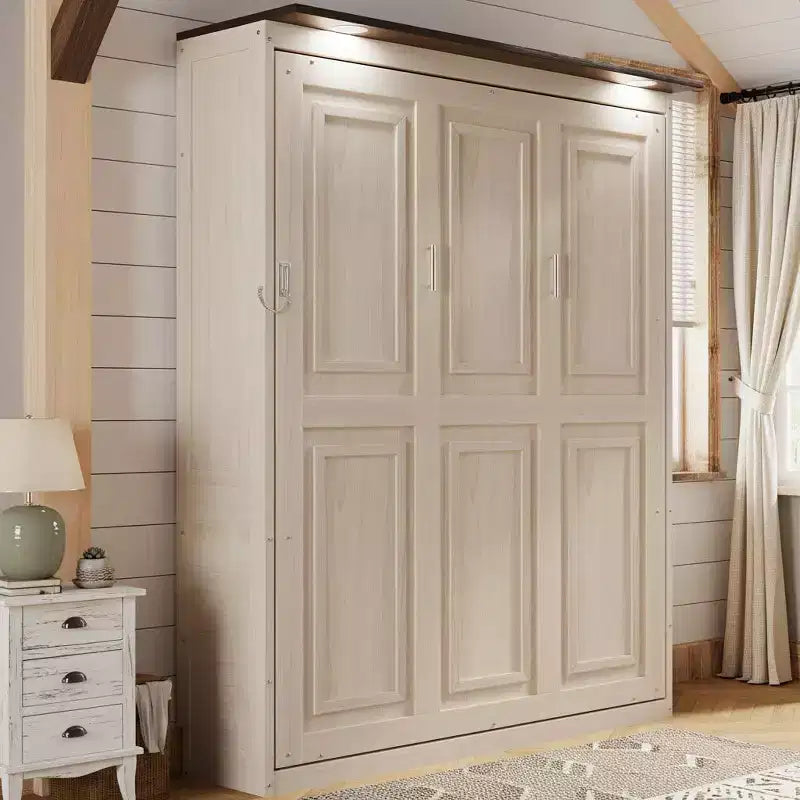 Letto a scomparsa matrimoniale Polibi con luci a LED integrate