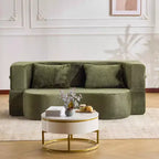 Canapé-lit pliable MAYEERTY taille Queen, Futon en peluche Canapé en mousse haute densité Canapé-lit convertible au sol pour Salon Chambre d'amis Chambre à coucher