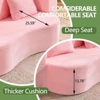 Canapé-lit pliable MAYEERTY taille Queen, Futon en peluche Canapé en mousse haute densité Canapé-lit convertible au sol pour Salon Chambre d'amis Chambre à coucher