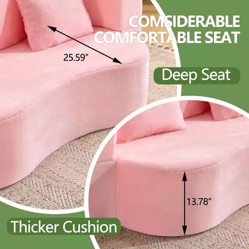 Canapé-lit pliable MAYEERTY taille Queen, Futon en peluche Canapé en mousse haute densité Canapé-lit convertible au sol pour Salon Chambre d'amis Chambre à coucher