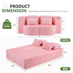 Canapé-lit pliable MAYEERTY taille Queen, Futon en peluche Canapé en mousse haute densité Canapé-lit convertible au sol pour Salon Chambre d'amis Chambre à coucher