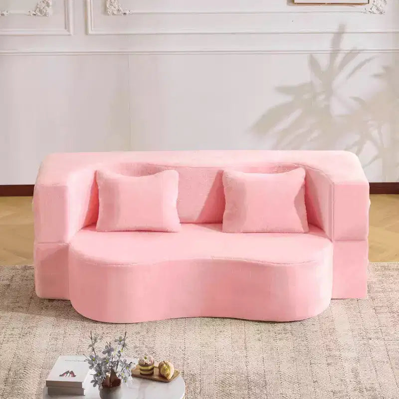 Canapé-lit pliable MAYEERTY taille Queen, Futon en peluche Canapé en mousse haute densité Canapé-lit convertible au sol pour Salon Chambre d'amis Chambre à coucher