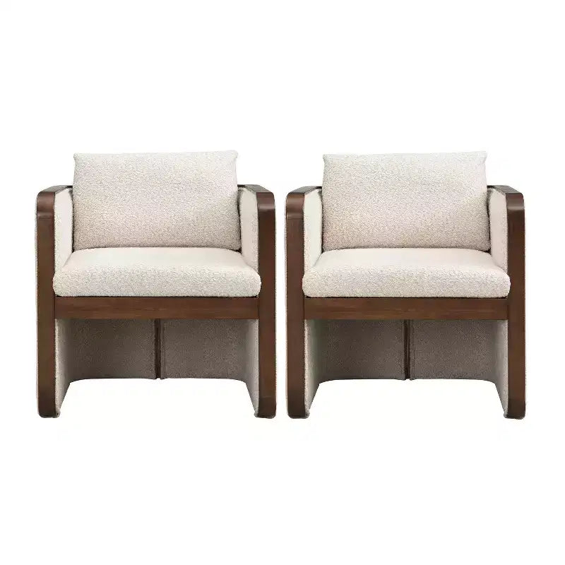 Christopher Knight Home Shan Sedie da pranzo moderne imbottite in legno di gomma (set da 2)