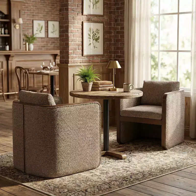 Christopher Knight Home Shan Sedie da pranzo moderne imbottite in legno di gomma (set da 2)