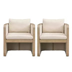 Christopher Knight Home Shan Sedie da pranzo moderne imbottite in legno di gomma (set da 2)
