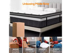 Svuotamento Magazzino Materassi King Size, Materasso Ibrido 14 pollici in Scatola, Molle Insacchettate, Sensazione Media, Isolamento del Movimento, Certificato CertiPUR-US, Senza Fibra di Vetro