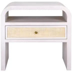 Prisha 1 Shelf 1 Drawer Nighstand - NST6611 - White Washed - Safavieh