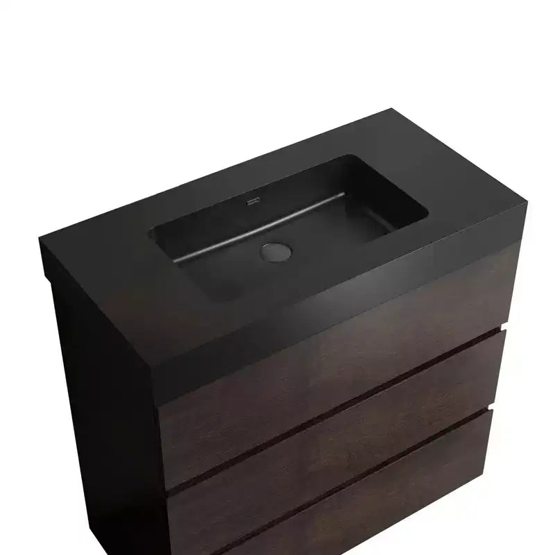 Mobile bagno 36 con lavabo, mobile lavabo autoportante, armadietto con cassetto per il bagno