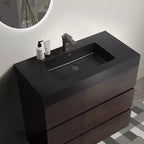 Mobile bagno 36 con lavabo, mobile lavabo autoportante, armadietto con cassetto per il bagno