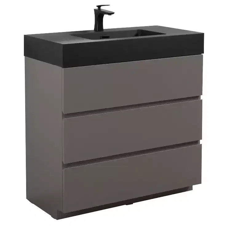 Mobile bagno 36 con lavabo, mobile lavabo autoportante, armadietto con cassetto per il bagno