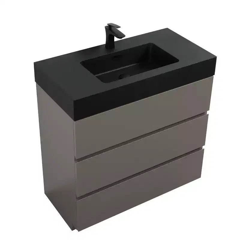 Mobile bagno 36 con lavabo, mobile lavabo autoportante, armadietto con cassetto per il bagno