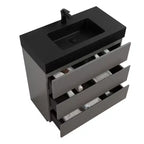 Mobile bagno 36 con lavabo, mobile lavabo autoportante, armadietto con cassetto per il bagno