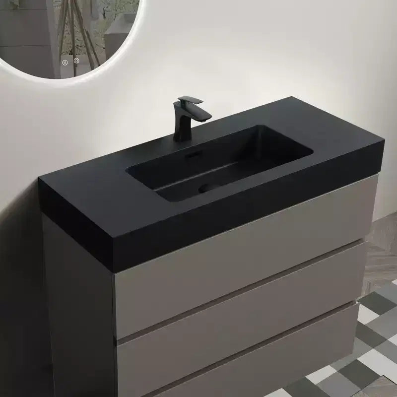 Mobile bagno 36 con lavabo, mobile lavabo autoportante, armadietto con cassetto per il bagno