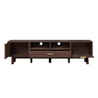 Mobile porta TV JVNOXK in legno alla moda per TV da 75 pollici, mobile TV con anta a chiusura ammortizzata e armadietto con anta a ribalta, console TV moderne per soggiorno