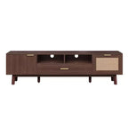 Mobile porta TV JVNOXK in legno alla moda per TV da 75 pollici, mobile TV con anta a chiusura ammortizzata e armadietto con anta a ribalta, console TV moderne per soggiorno