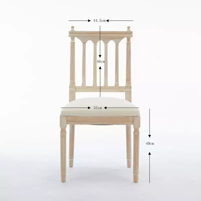 Chaises de salle à manger GDFStudio Guo en bois d'hévéa avec revêtement en lin, style moderne du milieu du siècle (Lot de 2)