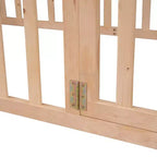 Luxystar Letto a Pavimento Queen Size in Legno con Recinzione e Porta