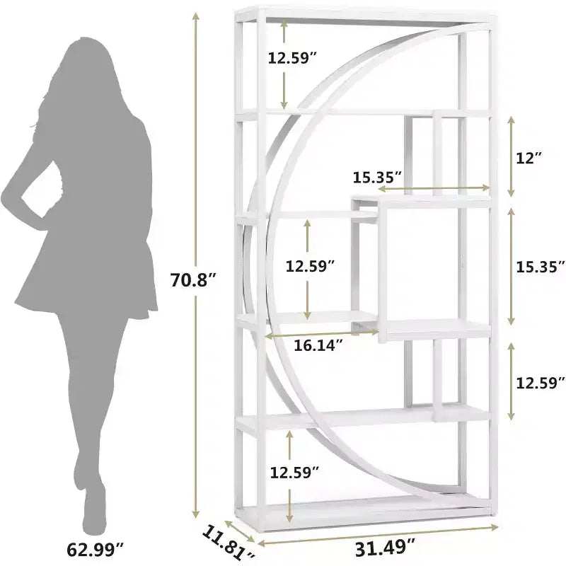 Libreria Scaffale Industriale con 8 Ripiani Aperti