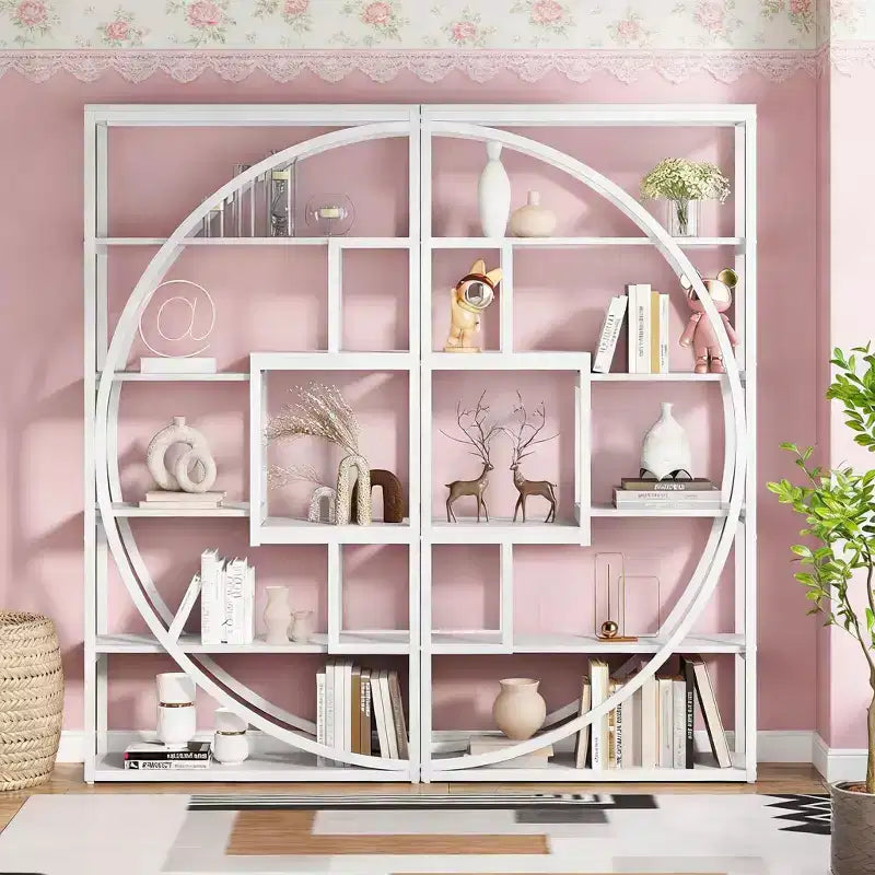 Libreria Scaffale Industriale con 8 Ripiani Aperti