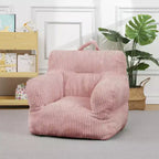 Pouf enfant avec motif ours fraise, canapé doux en velours côtelé pour tout-petits garçons et filles, siège confortable pour lire, jouer et faire la sieste