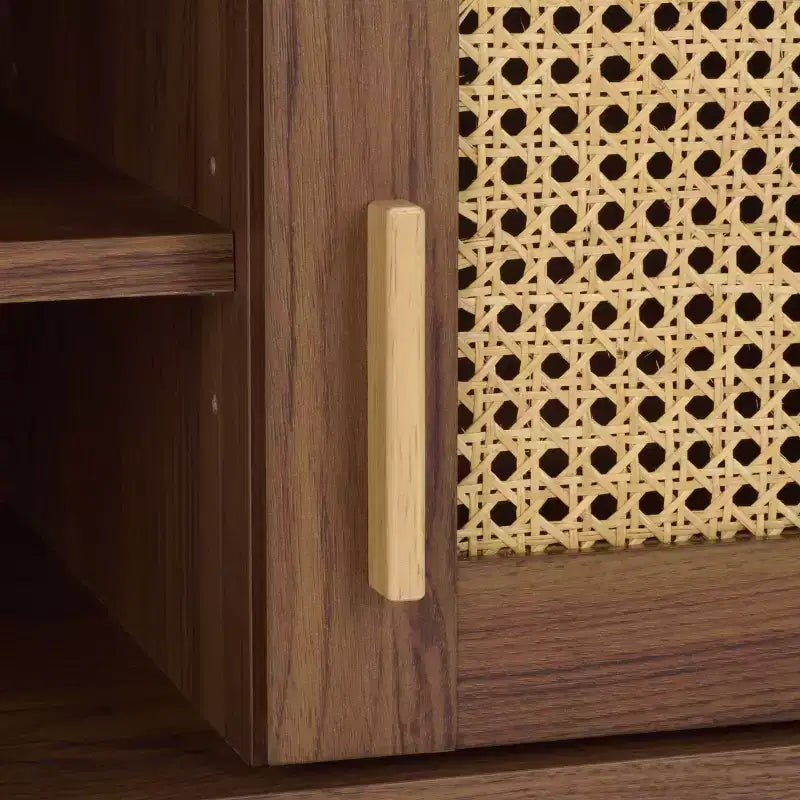 Buffet/Meuble TV 2 portes 2 étagères - MED3114 - Noyer - Safavieh