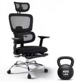 Ergonomic Mesh Gaming Chair with 4D Turn Over-Style-Up Arms, 3D Headrest, Office Chair with Adjustable Lumbar & Leg Support