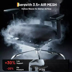 Sedia da Gaming Ergonomica in Mesh con Braccioli 4D Ribaltabili, Poggiatesta 3D, Sedia da Ufficio con Supporto Lombare e Gambe Regolabile