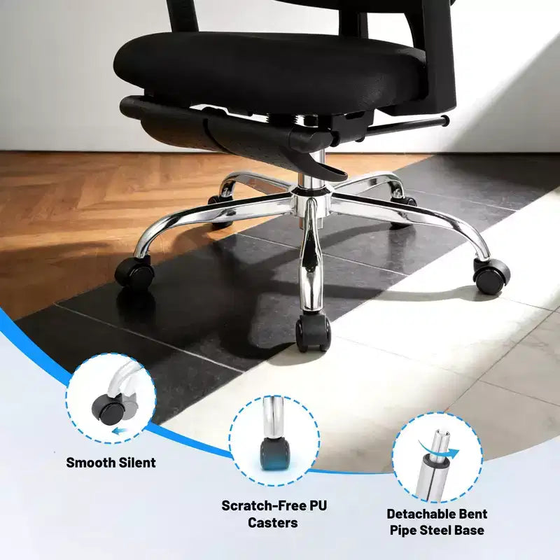 Sedia da Gaming Ergonomica in Mesh con Braccioli 4D Ribaltabili, Poggiatesta 3D, Sedia da Ufficio con Supporto Lombare e Gambe Regolabile