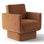 Lot de 2 fauteuils d'appoint modernes pivotants à 360°, fauteuils de salon rembourrés avec assise épaisse de 16,5 cm pour salon, chambre ou bureau - Panipeachy
