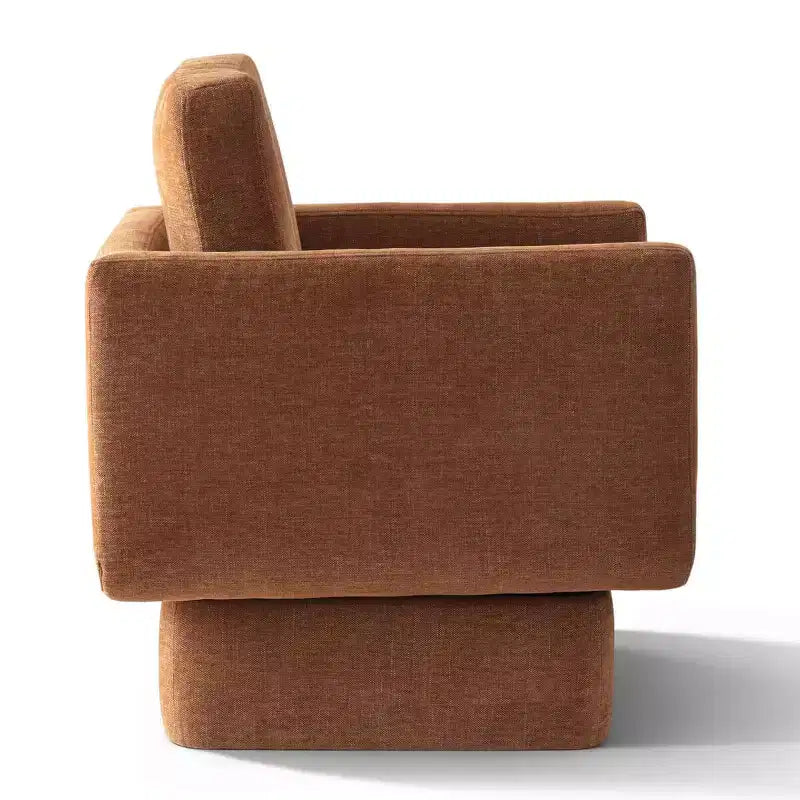 Lot de 2 fauteuils d'appoint modernes pivotants à 360°, fauteuils de salon rembourrés avec assise épaisse de 16,5 cm pour salon, chambre ou bureau - Panipeachy