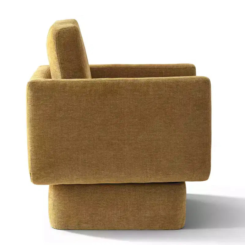 Lot de 2 fauteuils d'appoint modernes pivotants à 360°, fauteuils de salon rembourrés avec assise épaisse de 16,5 cm pour salon, chambre ou bureau - Panipeachy