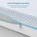 Materassino per culla BaybyNest Mini 38x24x4 pollici Portatile fronte-retro da box - Gel memory foam rinfrescante, bilanciamento della temperatura - Certificato CertiPUR-US