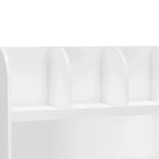 VIYET 24 Libreria per Bambini a 4 Scomparti, Scaffale per Esposizione e Contenimento in MDF Bianco (Organizzatore di Giocattoli Antiribaltamento per Sala Giochi/Nursery)