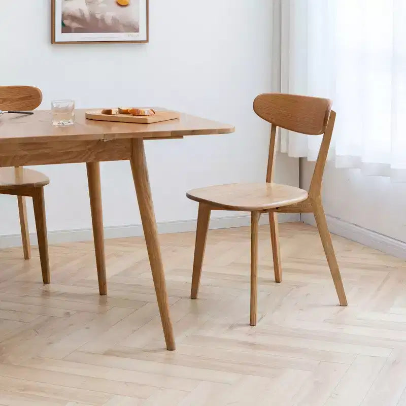 MAYEERTY Set di 4 Sedie da Pranzo in Legno Massello, Sedie in Legno Naturale per Cucina, Sala da Pranzo, Salotto