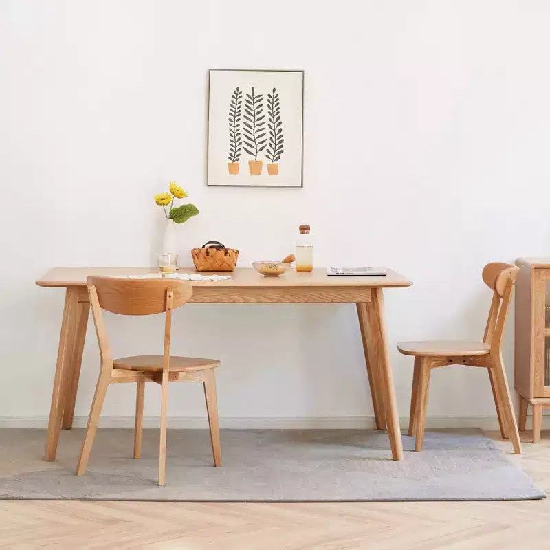 MAYEERTY Set di 4 Sedie da Pranzo in Legno Massello, Sedie in Legno Naturale per Cucina, Sala da Pranzo, Salotto